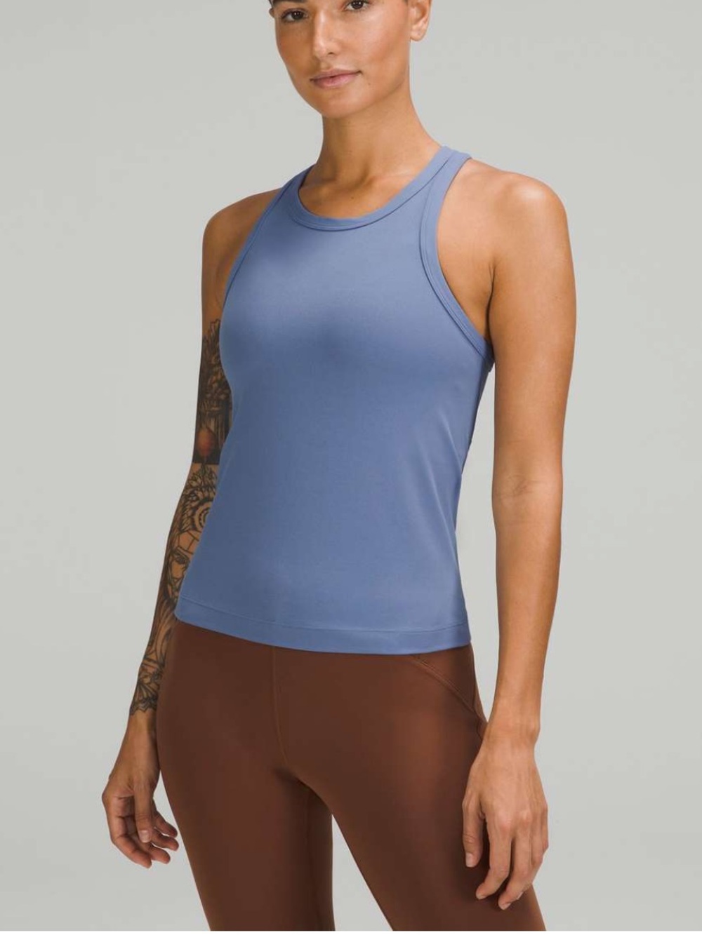 Lululemon Align Waist-Length Racerback Tank Top Nulu Water Drop